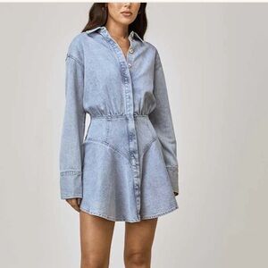 Denim shirt dress